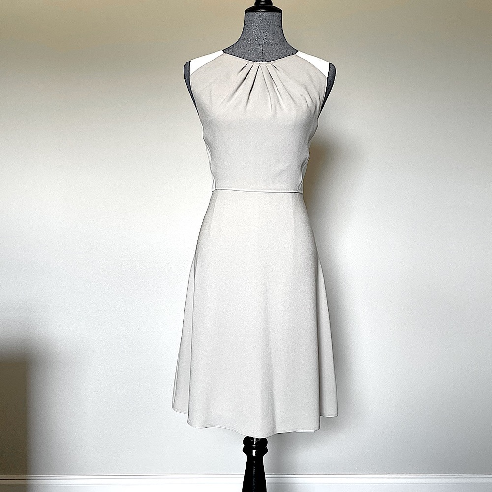 Elie Tahari Beige Sheath Dress